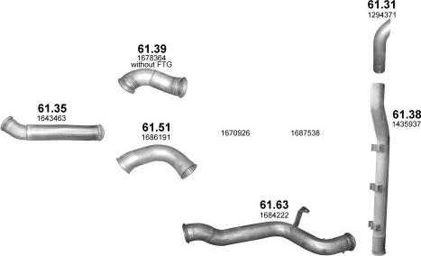 Polmo POLMO99915 - Система випуску ОГ autocars.com.ua