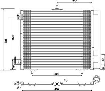 PowerMax 7110130 - Конденсатор, кондиціонер autocars.com.ua