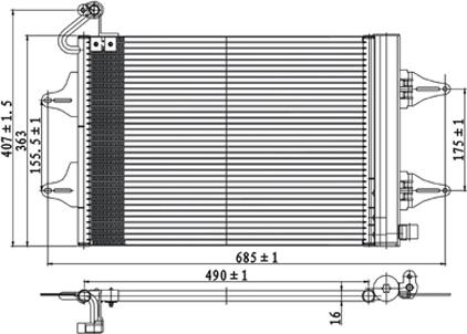 PowerMax 7110158 - Конденсатор, кондиціонер autocars.com.ua