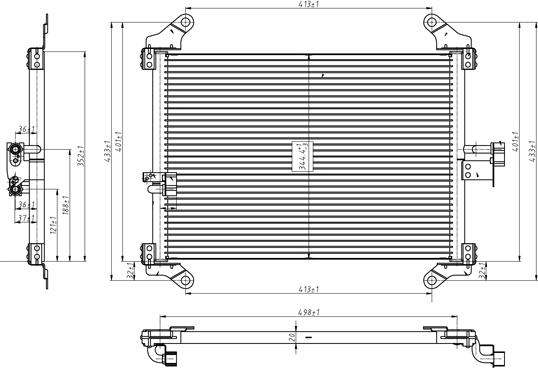 PowerMax 7110242 - Конденсатор, кондиціонер autocars.com.ua