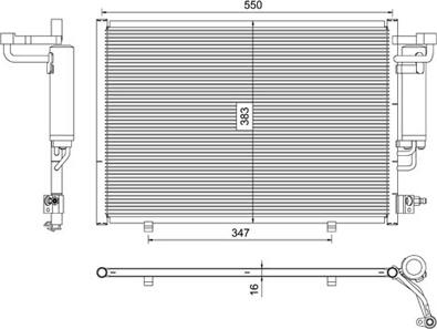 PowerMax 7110758 - Конденсатор, кондиціонер autocars.com.ua