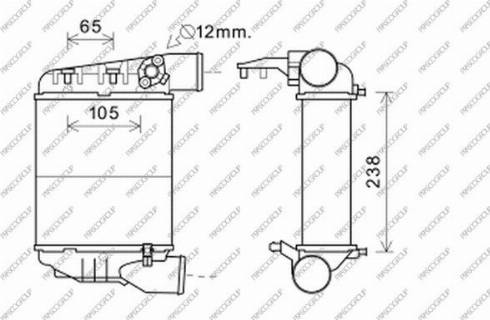 Prasco AD020N004 - Интеркулер autocars.com.ua