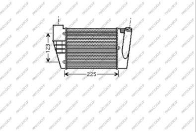 Prasco AD022N007 - Интеркулер, теплообменник турбины avtokuzovplus.com.ua