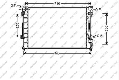 Prasco AD032R006 - Радиатор, охлаждение двигателя avtokuzovplus.com.ua