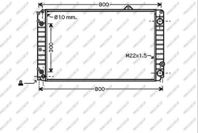Prasco AD060R006 - Радіатор, охолодження двигуна autocars.com.ua
