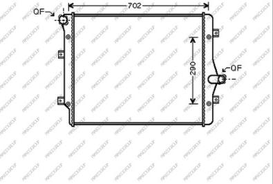 Prasco AD202R008 - Радиатор, охлаждение двигателя avtokuzovplus.com.ua