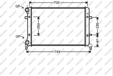 Prasco AD320R012 - Радиатор, охлаждение двигателя avtokuzovplus.com.ua