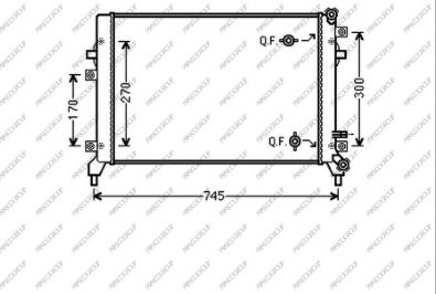 Prasco AD322R009 - Радіатор, охолодження двигуна autocars.com.ua