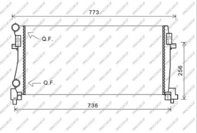 Prasco AD324R003 - Радіатор, охолодження двигуна autocars.com.ua