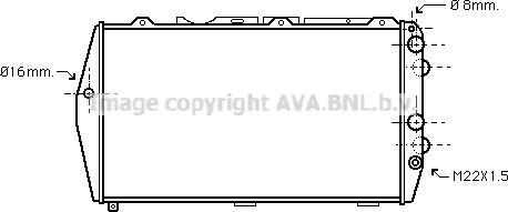 Prasco AI2046 - Радіатор, охолодження двигуна autocars.com.ua