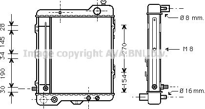 Prasco AI2039 - Радіатор, охолодження двигуна autocars.com.ua