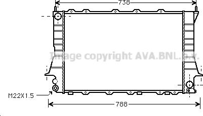 Prasco AI2083 - Радіатор, охолодження двигуна autocars.com.ua