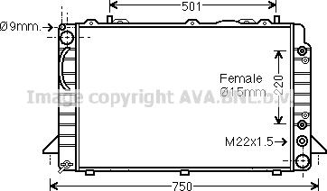 Prasco AI2088 - Радіатор, охолодження двигуна autocars.com.ua
