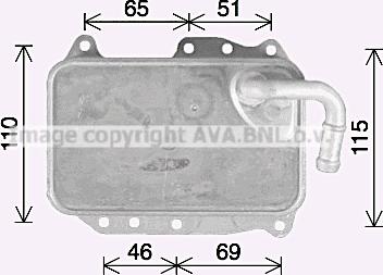 Prasco AI3437 - Масляный радиатор, двигательное масло avtokuzovplus.com.ua