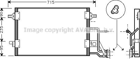 Prasco AI5173 - Конденсатор кондиционера avtokuzovplus.com.ua