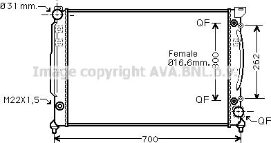 Prasco AIA2111 - Радиатор, охлаждение двигателя avtokuzovplus.com.ua