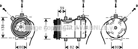 Prasco AIK009 - Компрессор кондиционера avtokuzovplus.com.ua