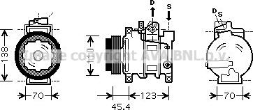 Prasco AIK261 - Компресор, кондиціонер autocars.com.ua