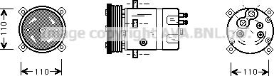 Prasco ALK071 - Компрессор кондиционера avtokuzovplus.com.ua