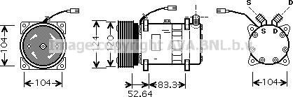 Prasco ALK095 - Компресор, кондиціонер autocars.com.ua