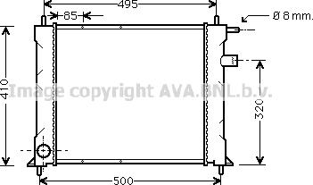 Prasco AU2110 - Радиатор, охлаждение двигателя avtokuzovplus.com.ua