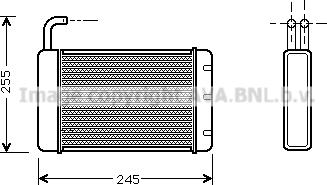 Prasco AU6086 - Теплообменник, отопление салона autodnr.net