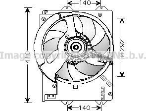 Prasco AU7502 - Вентилятор, охлаждение двигателя autodnr.net