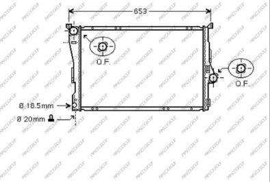 Prasco BM018R001 - Радиатор, охлаждение двигателя avtokuzovplus.com.ua