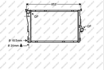 Prasco BM018R002 - Радіатор, охолодження двигуна autocars.com.ua