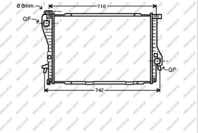 Prasco BM044R006 - Радіатор, охолодження двигуна autocars.com.ua