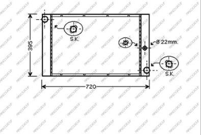 Prasco BM046R006 - Радиатор, охлаждение двигателя avtokuzovplus.com.ua