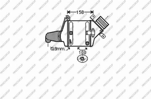 Prasco BM101N004 - Интеркулер, теплообменник турбины avtokuzovplus.com.ua