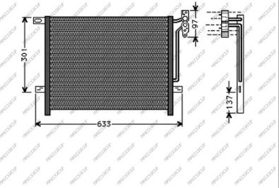 Prasco BM624C001 - Конденсатор кондиционера avtokuzovplus.com.ua