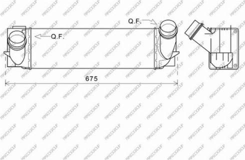 Prasco BM804N001 - Интеркулер autocars.com.ua