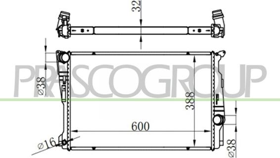 Prasco BM804R001 - Радиатор, охлаждение двигателя avtokuzovplus.com.ua