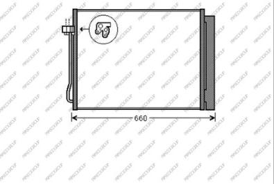 Prasco BM822C001 - Конденсатор, кондиціонер autocars.com.ua
