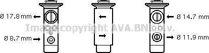 Prasco BW1239 - Расширительный клапан, кондиционер avtokuzovplus.com.ua