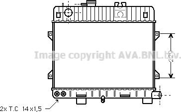 Prasco BW2052 - Радіатор, охолодження двигуна autocars.com.ua