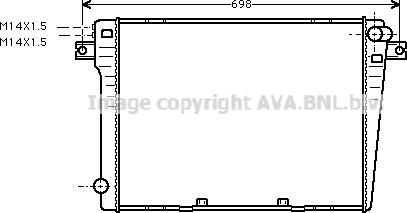 Prasco BW2057 - Радиатор, охлаждение двигателя autodnr.net