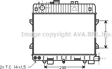 Prasco BW2067 - Радіатор, охолодження двигуна autocars.com.ua