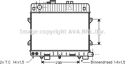 Prasco BW2072 - Радіатор, охолодження двигуна autocars.com.ua