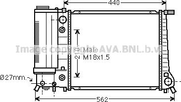 Prasco BW2082 - Радіатор, охолодження двигуна autocars.com.ua