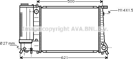 Prasco BW2083 - Радиатор, охлаждение двигателя autodnr.net