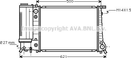 Prasco BW2084 - Радиатор, охлаждение двигателя autodnr.net