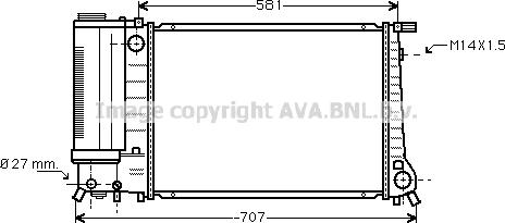 Prasco BW2090 - Радіатор, охолодження двигуна autocars.com.ua