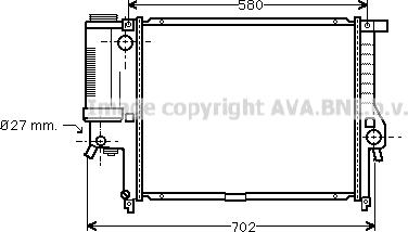 Prasco BW2140 - Радіатор, охолодження двигуна autocars.com.ua