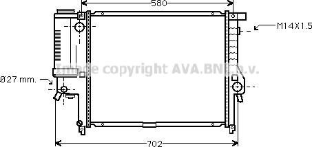 Prasco BW2142 - Радиатор, охлаждение двигателя autodnr.net