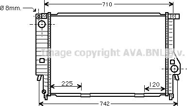 Prasco BW2159 - Радіатор, охолодження двигуна autocars.com.ua