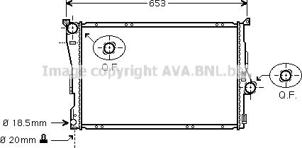 Prasco BW2205 - Радиатор, охлаждение двигателя avtokuzovplus.com.ua