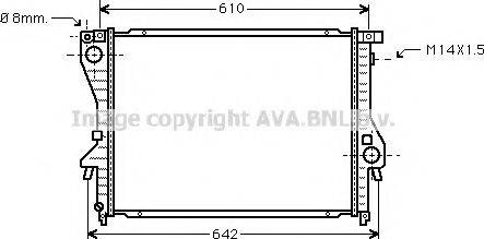 Prasco BW2222 - Радіатор, охолодження двигуна autocars.com.ua